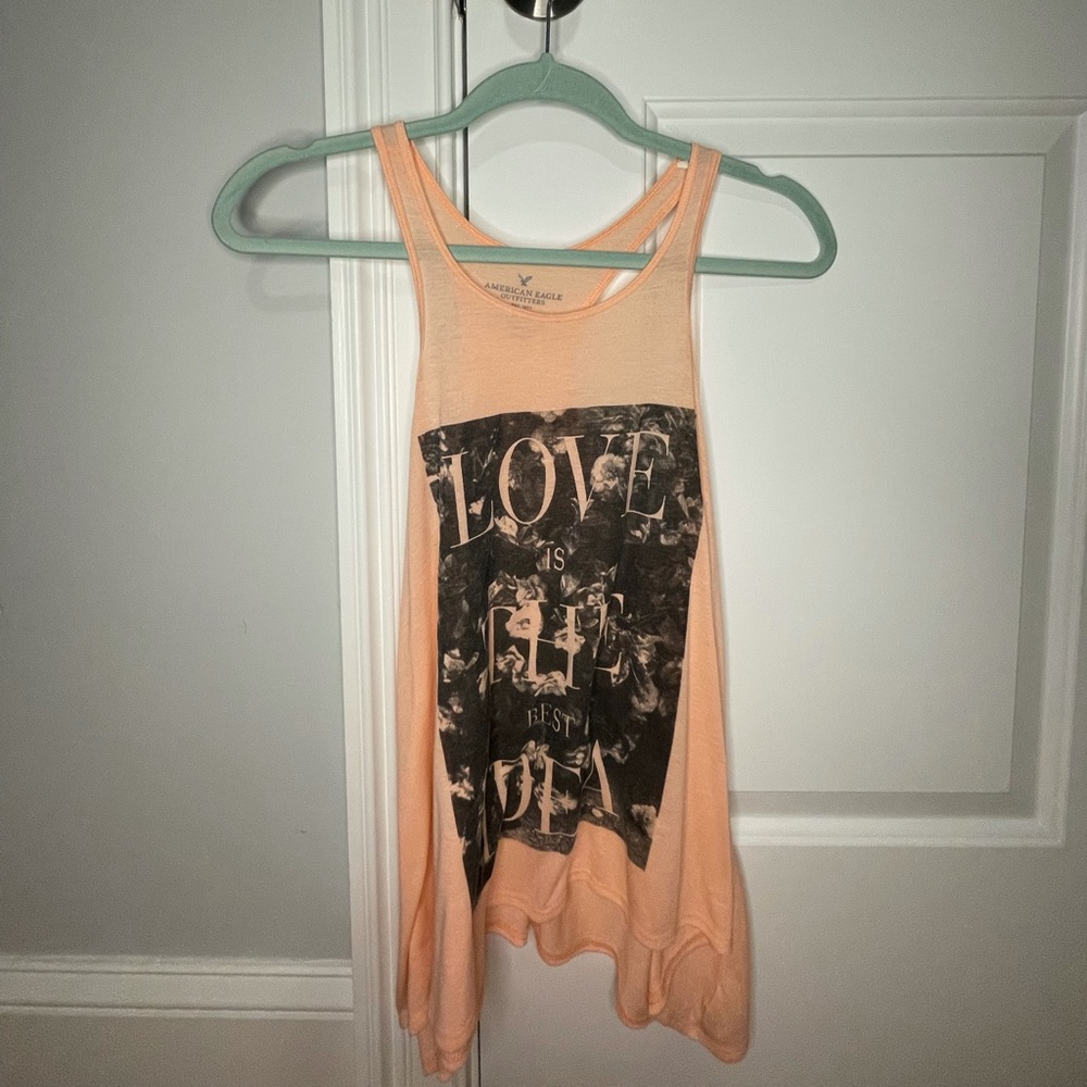 Pink American eagle tank top